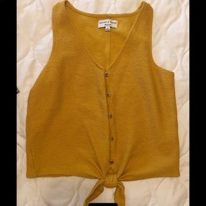 Madewell mustard yellow tank top